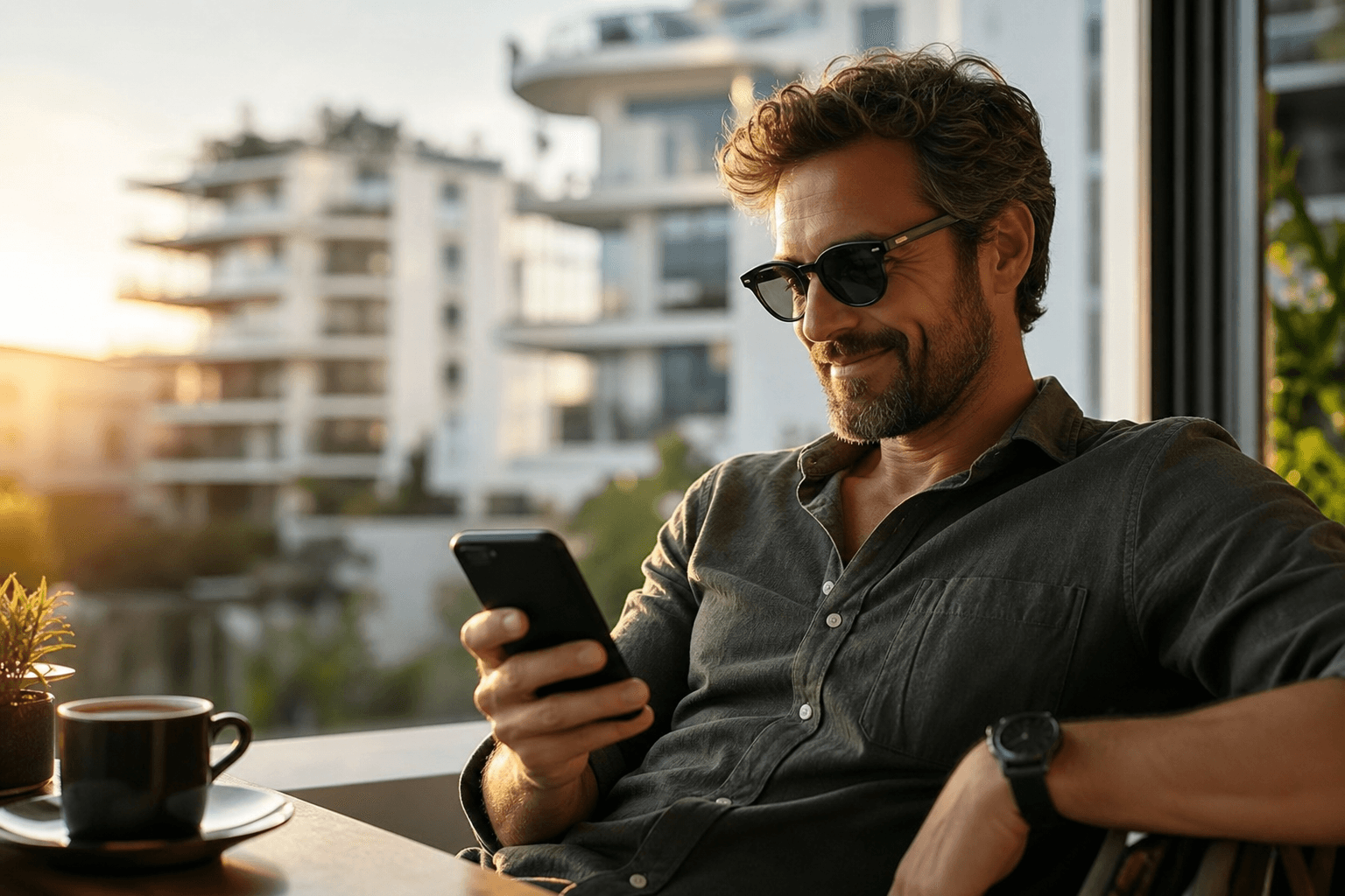 Property owner receiving income hands-free